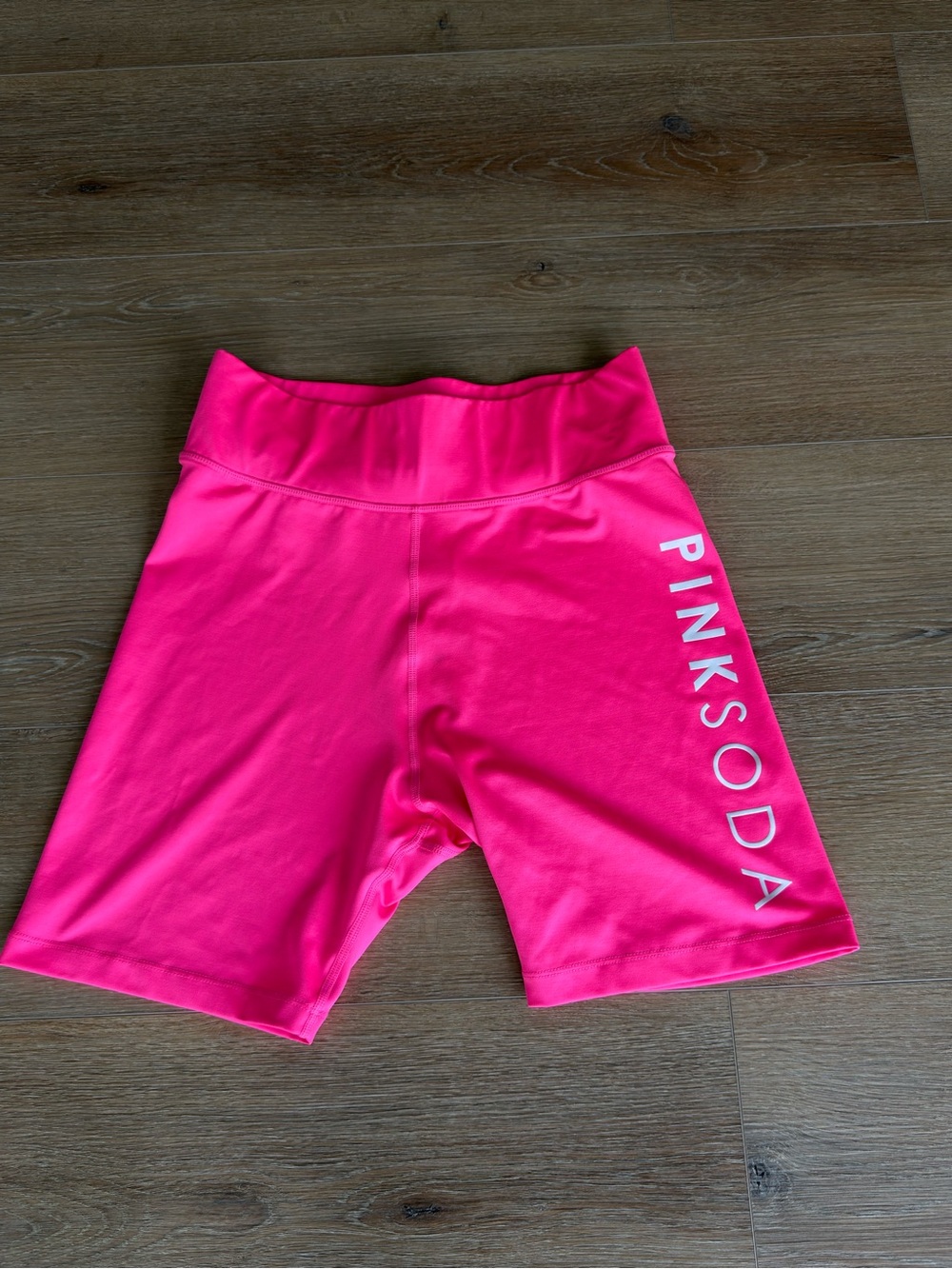 Neon Pink Pink Soda Women’s Biker Shorts Active size Small